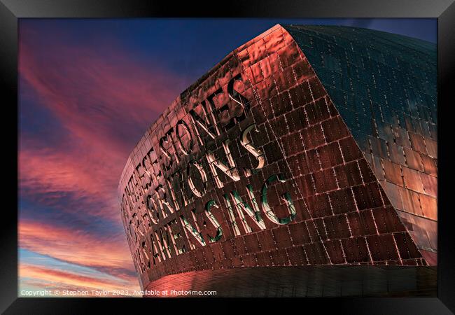 Wales Millennium Centre Framed Print by Stephen Taylor
