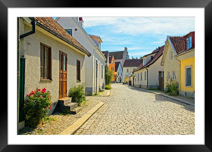 A Walk Through Historic Visby, Sweden Framed Mounted Print by Martyn Arnold