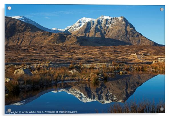  Creise mountain, Lochaber, Highland, Scotland. Acrylic by Arch White