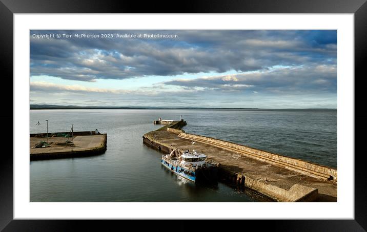  'Burghead Bay: A Fisherman's Sanctuary' Framed Mounted Print by Tom McPherson