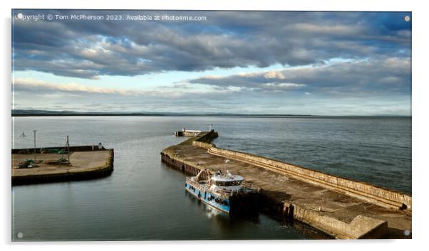  'Burghead Bay: A Fisherman's Sanctuary' Acrylic by Tom McPherson