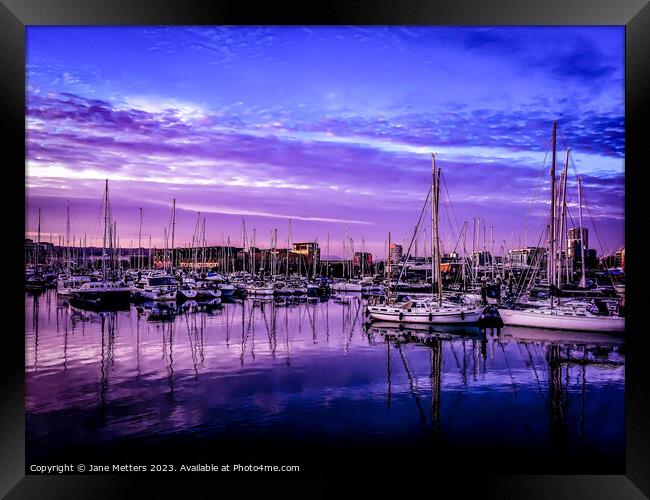 Reflections in the Water Framed Print by Jane Metters