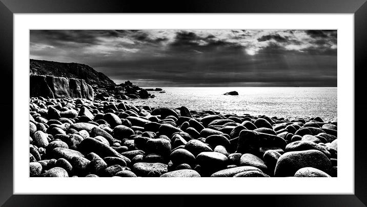 St Loy's Cove, Cornwall Framed Mounted Print by Maggie McCall