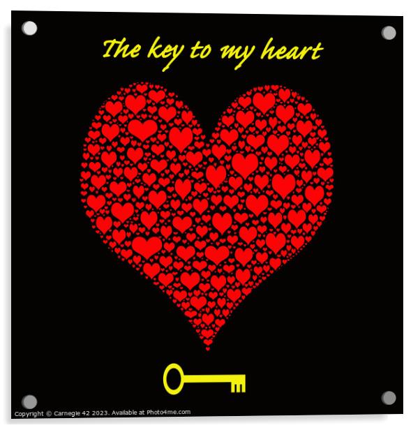 The Key to my heart  Acrylic by Carnegie 42