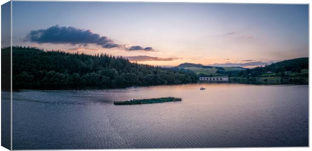 Ladybower Reservoir Canvas Print by Apollo Aerial Photography