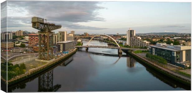 Clydeside Glasgow Canvas Print by Apollo Aerial Photography