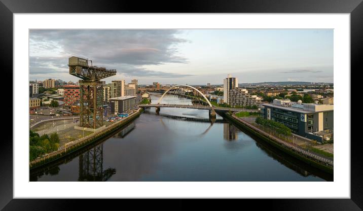 Clydeside Glasgow Framed Mounted Print by Apollo Aerial Photography