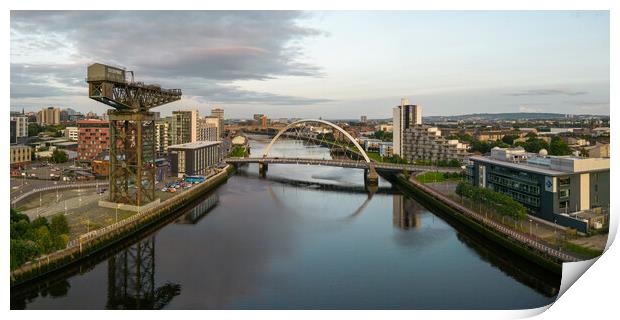 Clydeside Glasgow Print by Apollo Aerial Photography