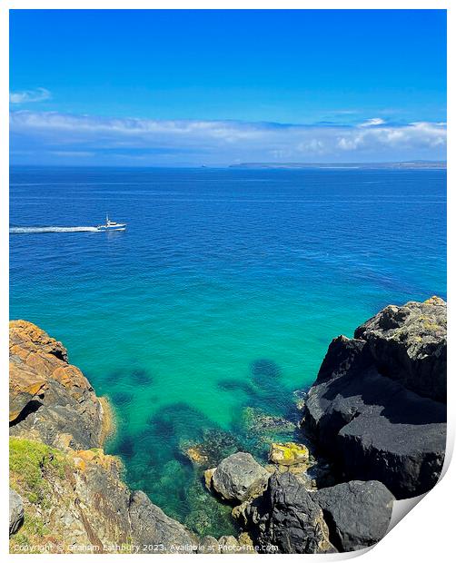 St. Ives Bay Print by Graham Lathbury