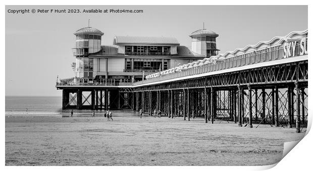 The Grand Pier Weston-super-Mare Print by Peter F Hunt