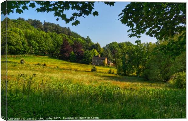 Derbyshire Unexplored and Framed. Canvas Print by 28sw photography