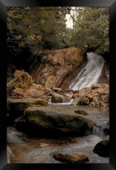 Coniston Waterfall  Framed Print by Duncan Savidge