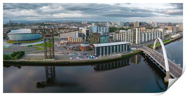Glasgow Waterfront Panorama Print by Apollo Aerial Photography