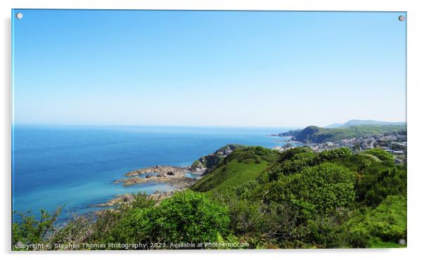 Ilfracombe view from National Trust Torrs Acrylic by Stephen Thomas Photography 