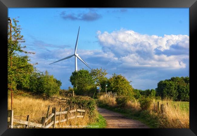 Leading walks to the Turbine. Framed Print by 28sw photography