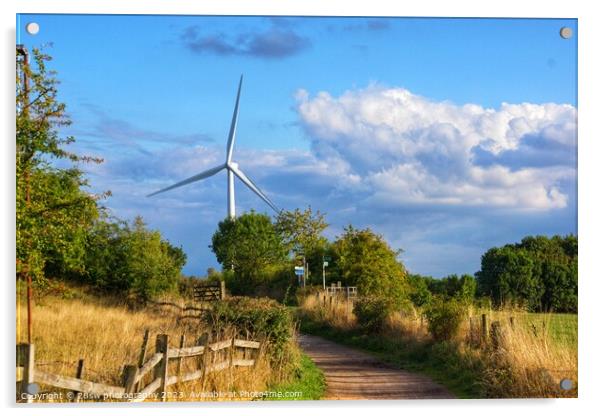 Leading walks to the Turbine. Acrylic by 28sw photography