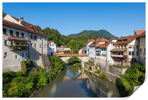 Skofja Loka Picturesque Old Town In Slovenia Print by Artur Bogacki