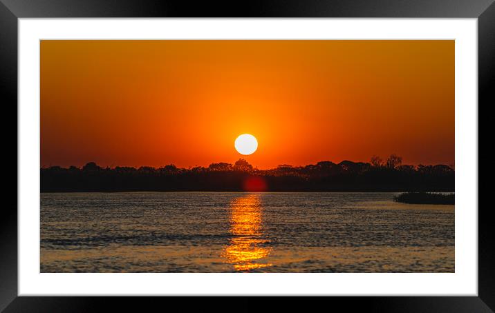 Ethereal Sunset: The Water's Mirror Framed Mounted Print by Margaret Ryan