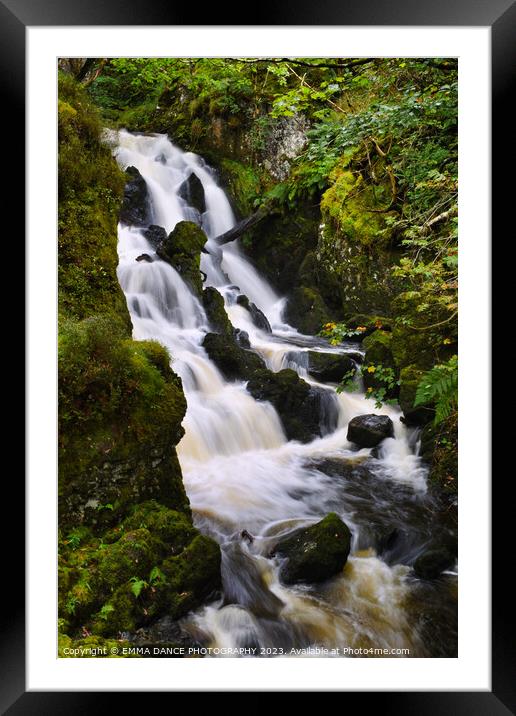 Lodore Falls, Lake District Framed Mounted Print by EMMA DANCE PHOTOGRAPHY