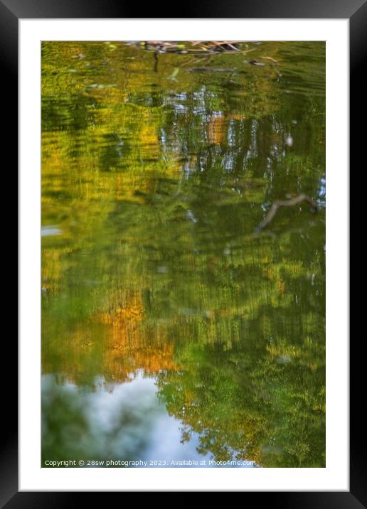 Autumn Reflected. Framed Mounted Print by 28sw photography