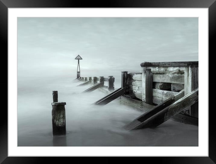 Ethereal Sea Defence  Framed Mounted Print by Anthony McGeever