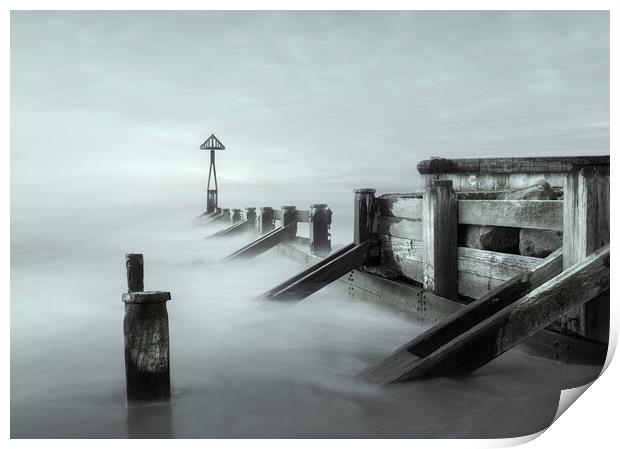 Ethereal Sea Defence  Print by Anthony McGeever