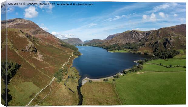 Buttermere and Crummock Water Canvas Print by Graham Moore