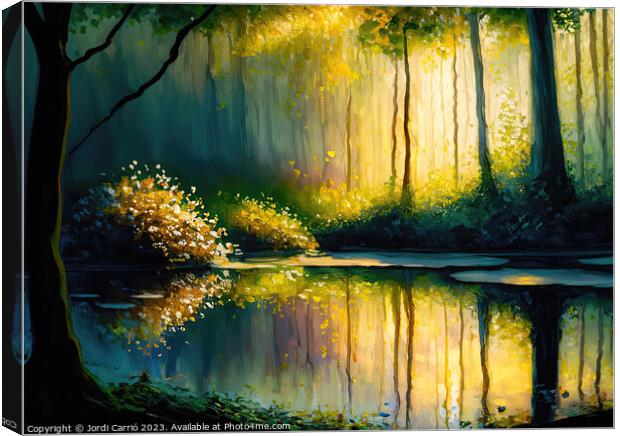 The fantastic light of dawn - GIA-2309-1045-OIL.  Canvas Print by Jordi Carrio