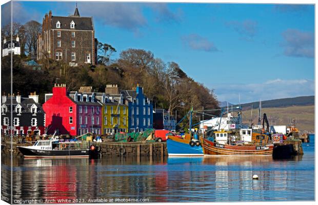 Tobermory, Isle of Mull, Argyll and Bute, Scotland Canvas Print by Arch White
