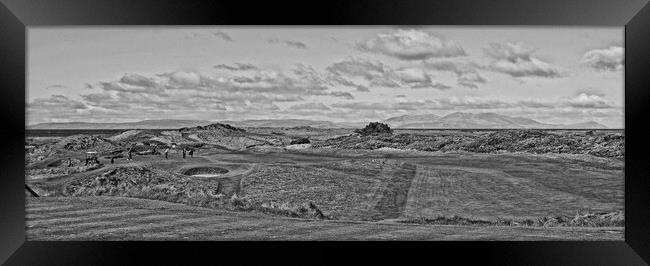 Royal Troon 8th hole, Postage Stamp Framed Print by Allan Durward Photography
