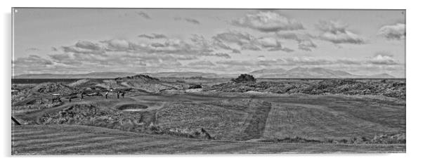 Royal Troon 8th hole, Postage Stamp Acrylic by Allan Durward Photography