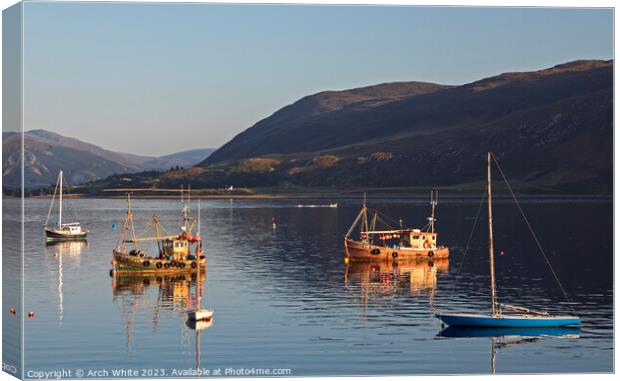 Ullapool, Loch Broom, Wester Ross, North West Scot Canvas Print by Arch White