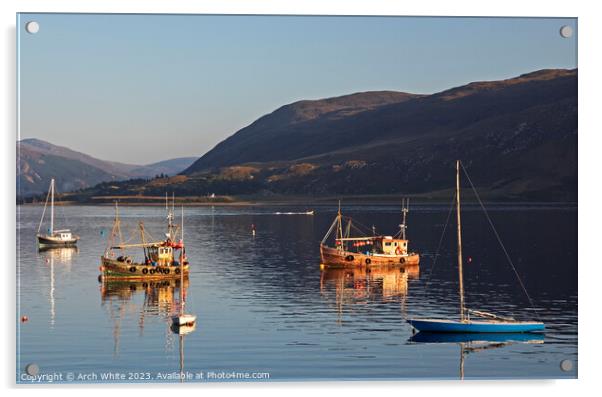 Ullapool, Loch Broom, Wester Ross, North West Scot Acrylic by Arch White