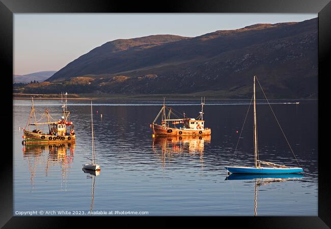 Ullapool, Loch Broom, Wester Ross, North West Scot Framed Print by Arch White
