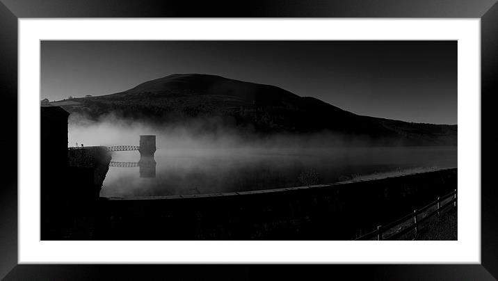 Talybont Reservoir dawn Framed Mounted Print by Creative Photography Wales