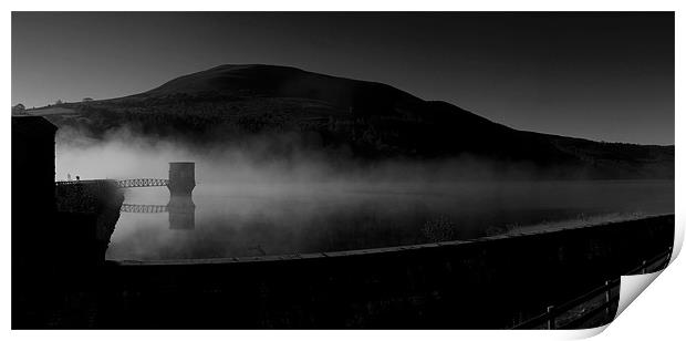 Talybont Reservoir dawn Print by Creative Photography Wales