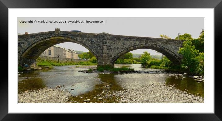 Pont Fawr (Inigo Jones Bridge) Llanrwst Framed Mounted Print by Mark Chesters