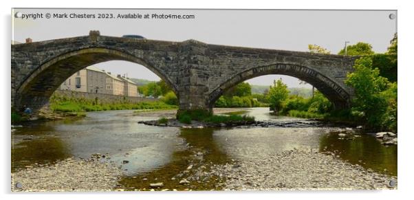 Pont Fawr (Inigo Jones Bridge) Llanrwst Acrylic by Mark Chesters