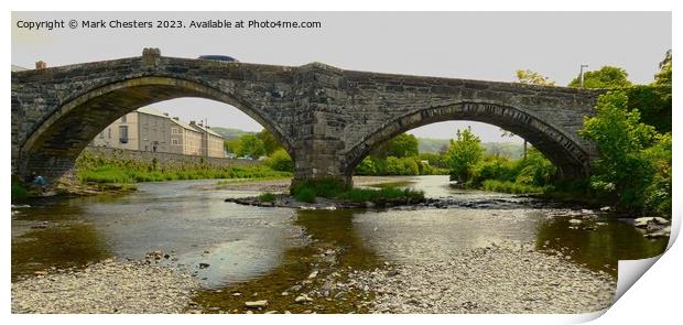 Pont Fawr (Inigo Jones Bridge) Llanrwst Print by Mark Chesters