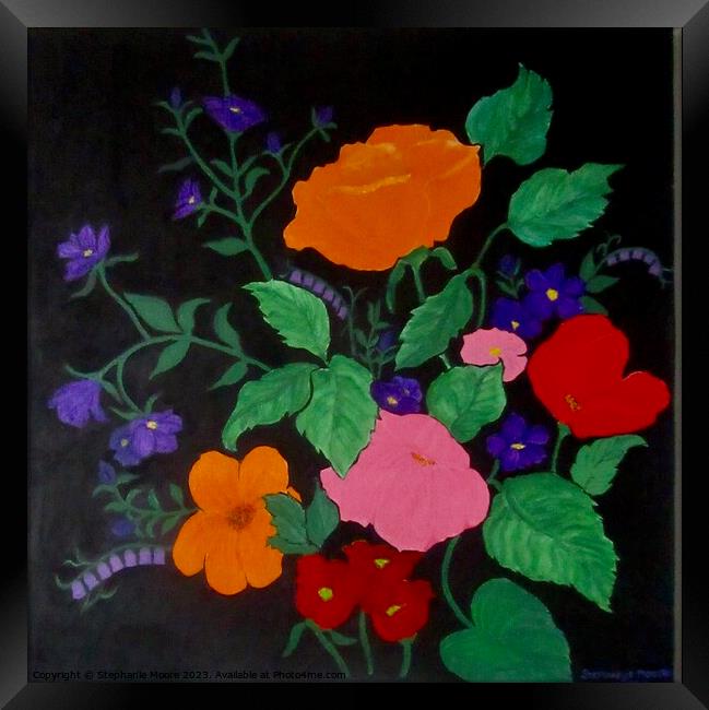 Colourful Wild Flowers Framed Print by Stephanie Moore