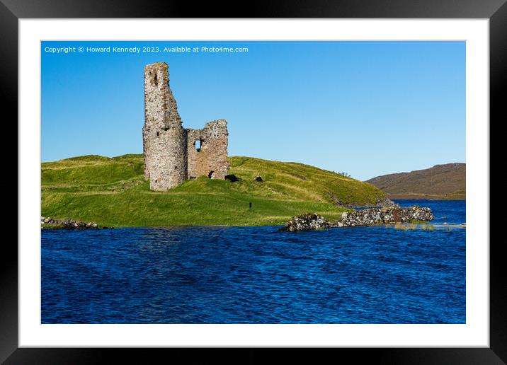 Ardvreck Castle, Sutherland, Scotland Framed Mounted Print by Howard Kennedy