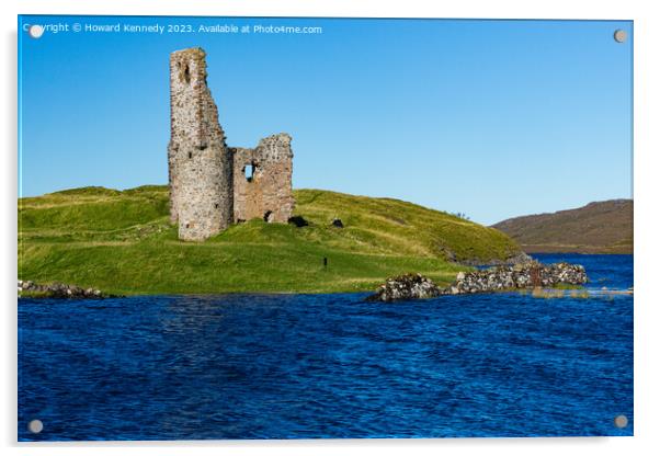 Ardvreck Castle, Sutherland, Scotland Acrylic by Howard Kennedy
