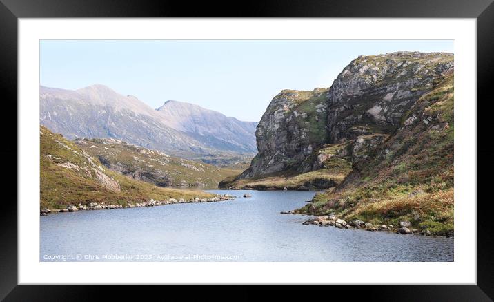 Scottish Loch and mountains Framed Mounted Print by Chris Mobberley