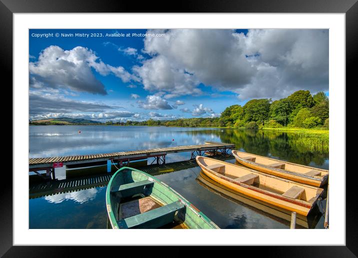 Lindores Loch, Fife, Scotland  Framed Mounted Print by Navin Mistry
