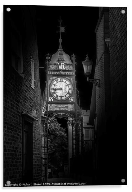 Grosvenor Clock Acrylic by Richard Stoker