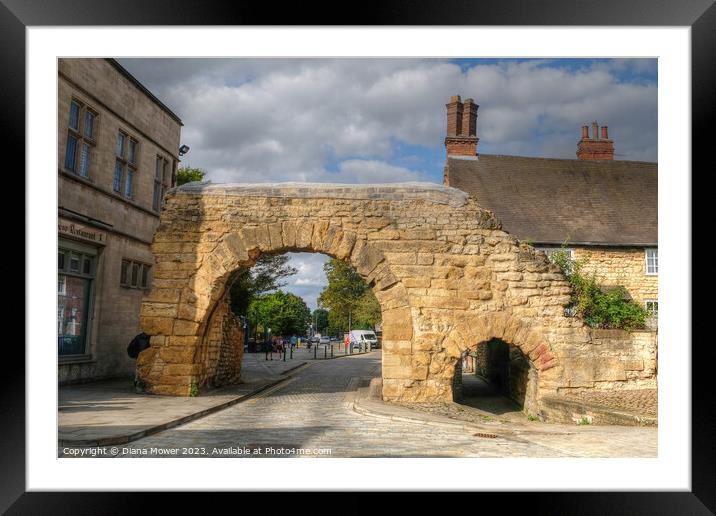 Newport Arch Lincoln Framed Mounted Print by Diana Mower
