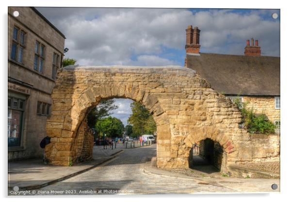 Newport Arch Lincoln Acrylic by Diana Mower