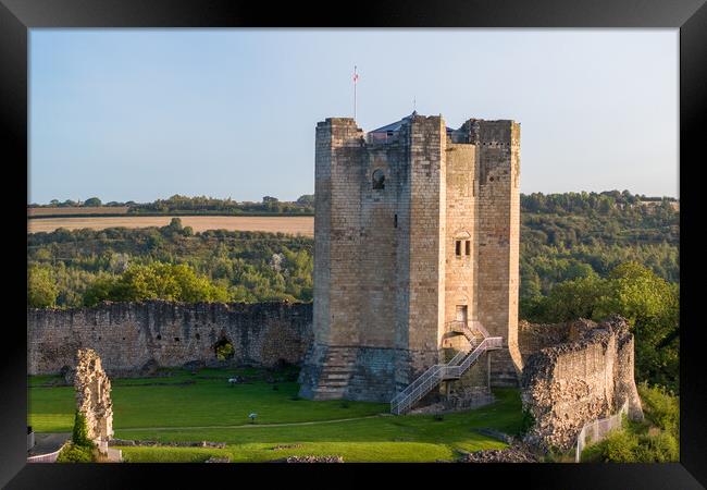 Conisbrough Castle Framed Print by Apollo Aerial Photography