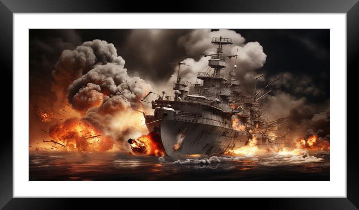In the heat of battle  Framed Mounted Print by CC Designs