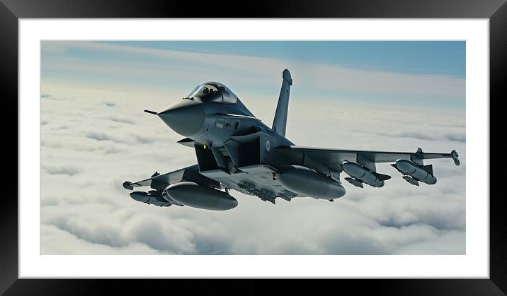 Eurofighter Typhoon Framed Mounted Print by CC Designs